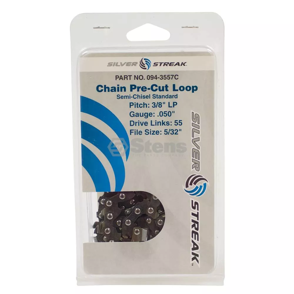 Chain Loop Clamshell 55 DL - 3/8'' LP, .050, S-Chisel Standard