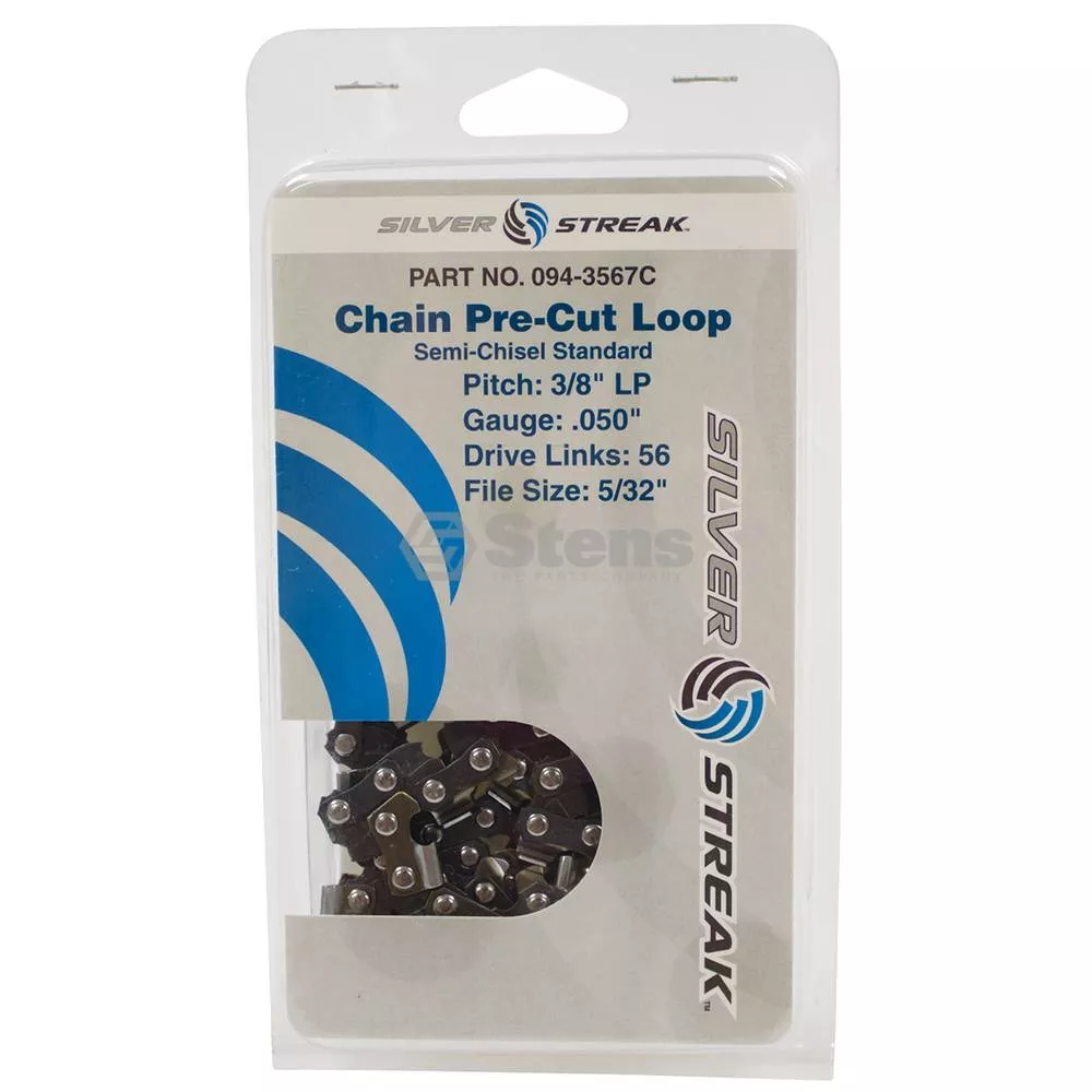 Chain Loop Clamshell 56 DL - 3/8'' LP, .050, S-Chisel Standard