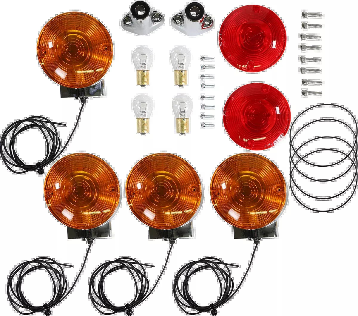Chris Products Complete Front/Rear Turn Signal Kit for 1968-2014 Harley Touring