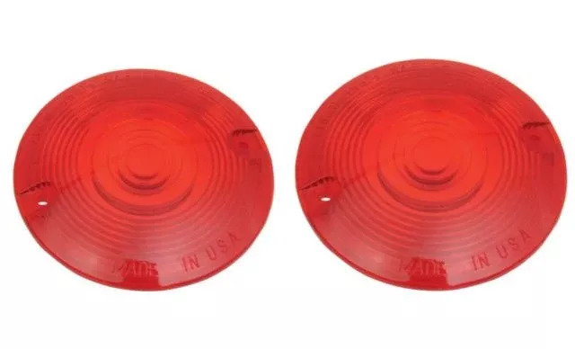 Chris Products Pair Red Turn Signal Lens for 1999-2022 Harley Softail Touring