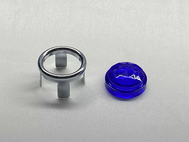 Chris ProductsSingle Taillight Turn Signal Universal Motorcycle Lens Blue Dot