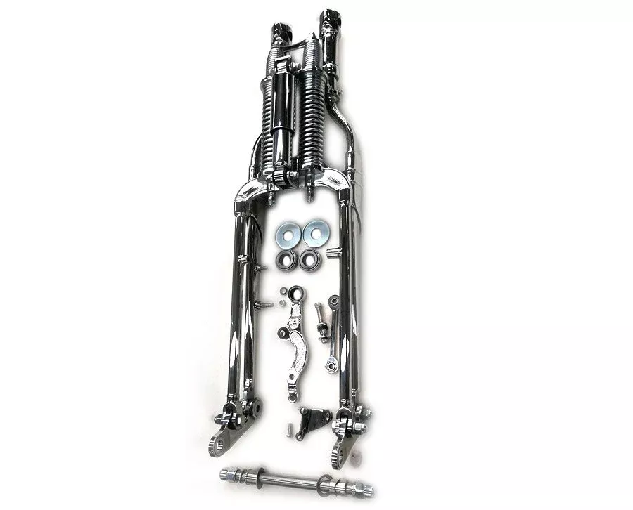 Chrome Inline Spring Fork Assembly 49-1591 Harley Softail FXSTS 80-06
