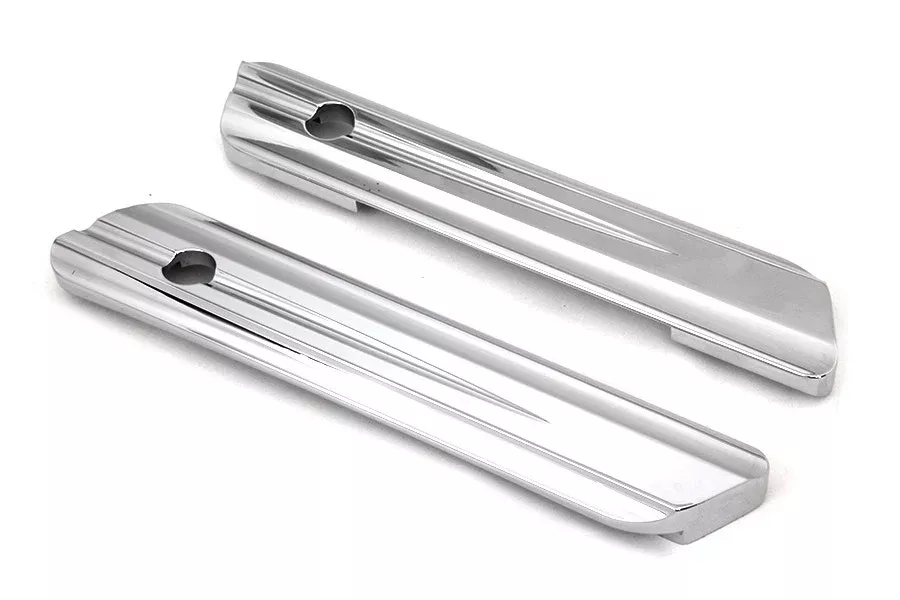 Chrome Saddlebag Face Plate Latch Covers Set 49-1011 Harley FLT 14-Up