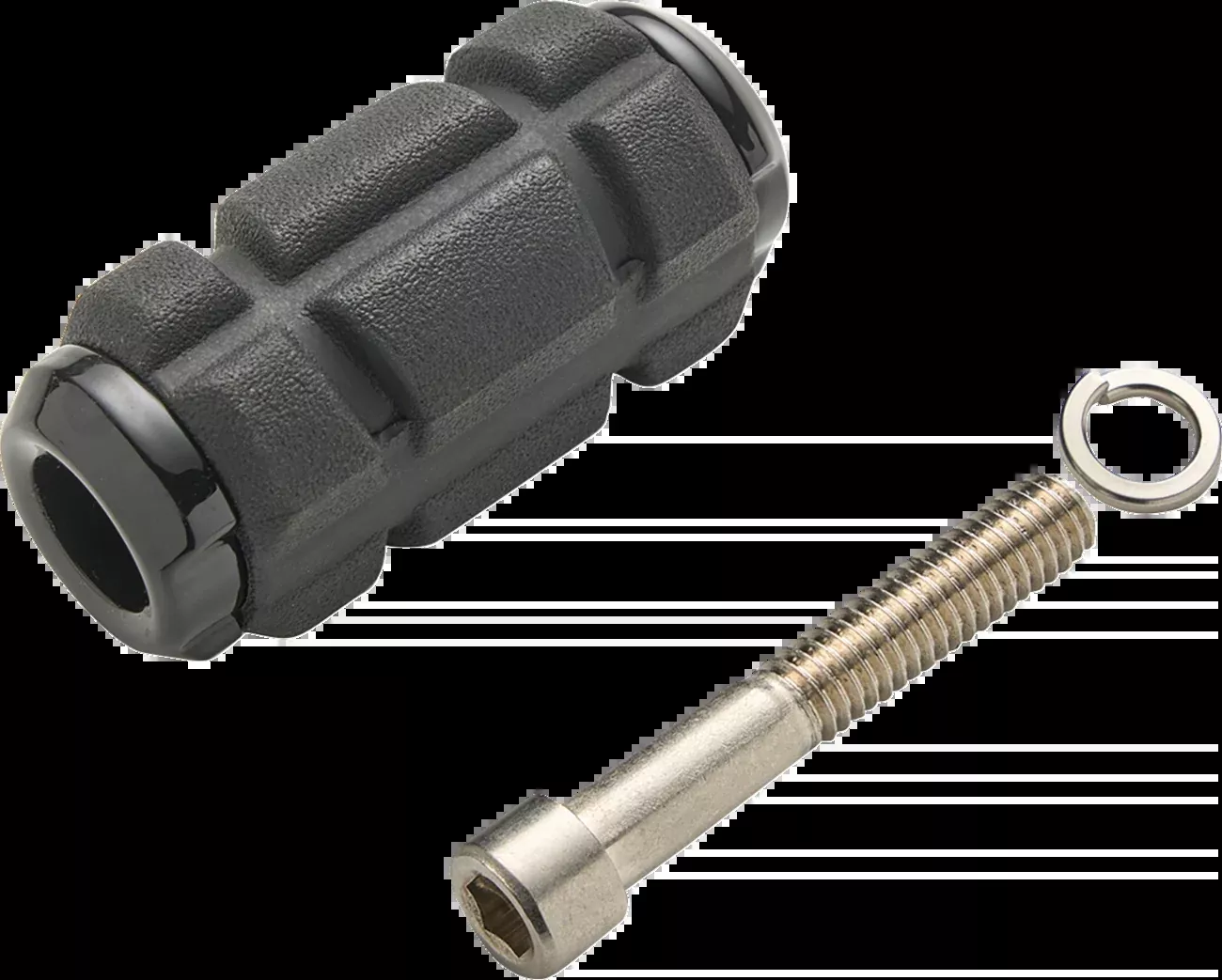 Ciro Chicane Chrome and Black Shift Pegs for Harley
