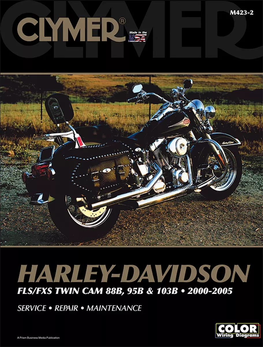 Clymer Service Repair Service Manual fits 2000-2005 Harley Davidson FLSTN FLST