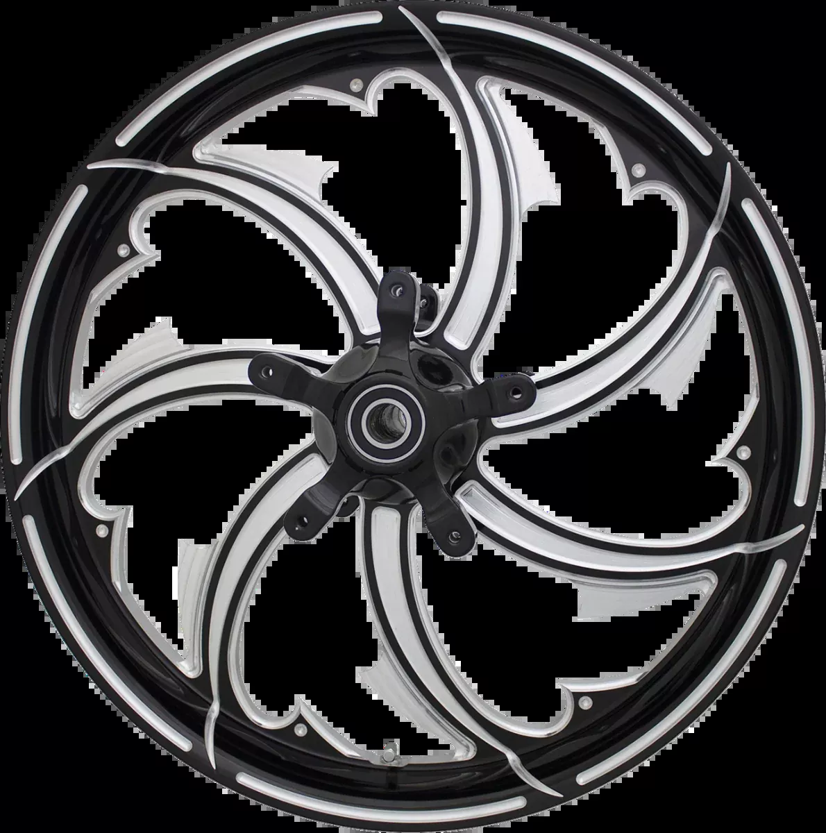 Coastal Moto 21x3.25 Fury Black Front Wheel W/ABS 4 Harley 08-24 Touring