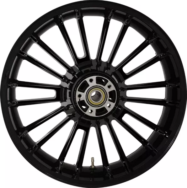 Coastal Moto Black 18x5.5 Atlantic 3D Rear Wheel Single Disc No ABS Harley 09-Up