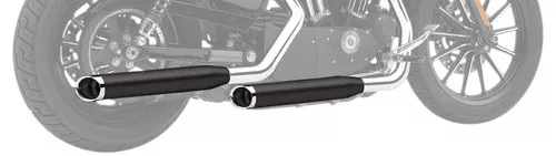 Cobra 3" Slip-On Mufflers Raven Black w/Chrome Tip (6031RB)