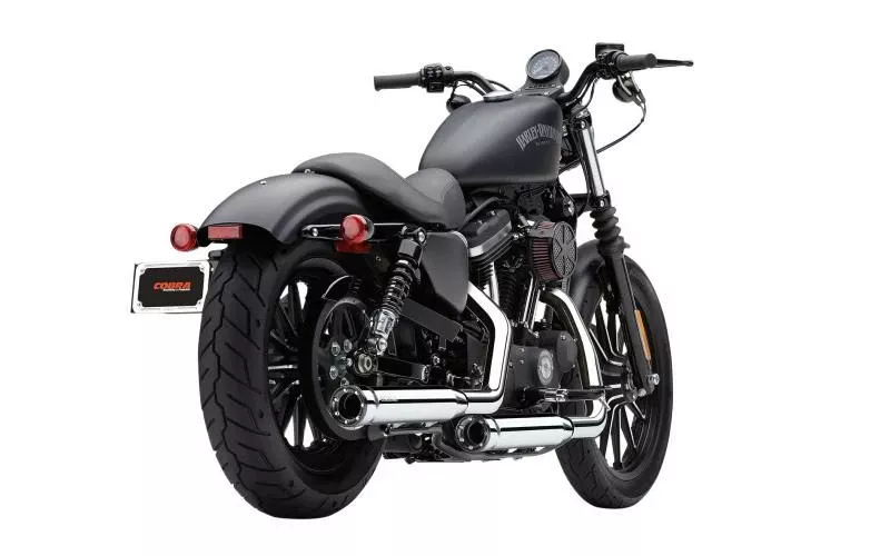 Cobra 3" Slip-On Mufflers w/ Racepro Tips for '00-06 FLSTF/FXSTD -Chrome