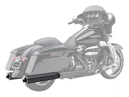 Cobra 4.5" PowrFlo Raven Black Slip-On Mufflers (6214RB)
