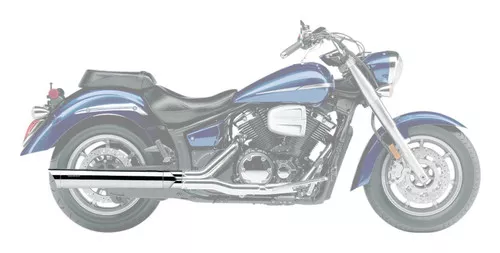 Cobra 4" Chrome Scallop Tip Slip-On Exhaust Mufflers (2275)