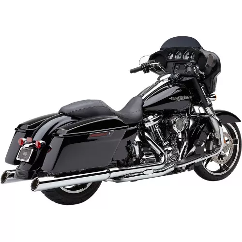 Cobra 909 Upper CutSlip-On Mufflers for 2017-2023 Harley Touring - Chrome