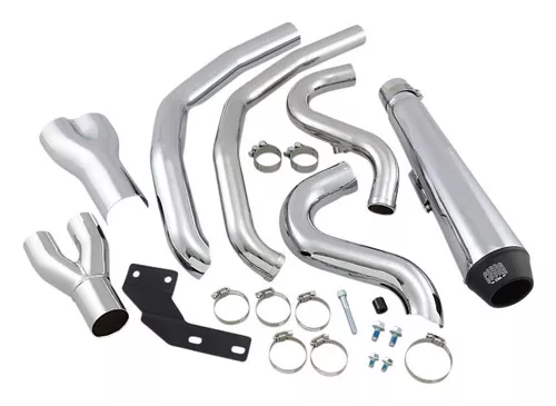 Cobra El Diablo 2-into-1 Chrome 4" Exhaust System (6483)
