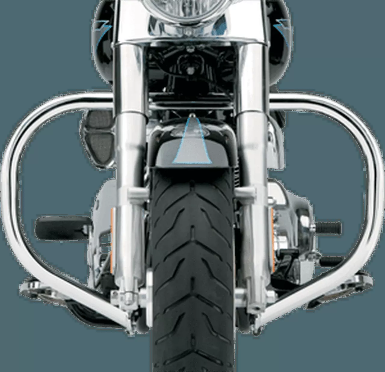 Cobra Freeway Bars for Harley Davidson FLSTC Heritage Models Only '00-17 - Chrome