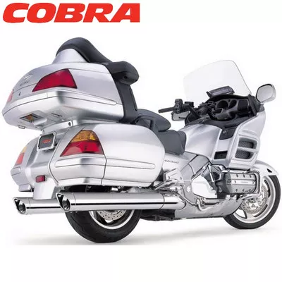 Cobra Honda Goldwing 12-15 Long Scalloped True Dual Slip-On Exhaust