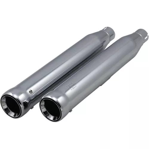 Cobra Neighbor Hater Mufflers for 2007-2017 Harley Softail Fat Boy FLSTF- Chrome