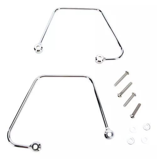 Cobra Saddlebag Supports Chrome (02-6270)