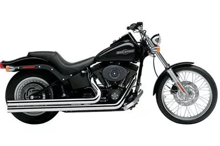 Cobra Speedster LongsExhaust with PowerPort for Softail '12-17 Chrome