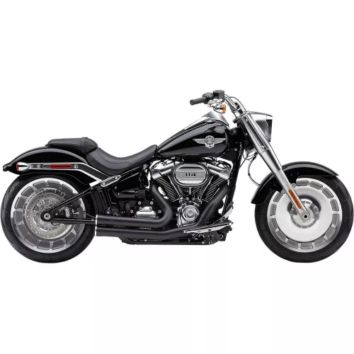 Cobra Speedster Short Exhaust for 2018-2022 Harley SoftailFLFB/FXBR - Black