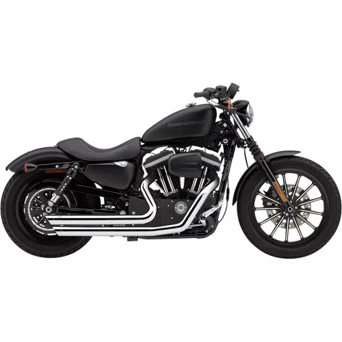Cobra Speedster Slashdown Exhaust for 2004-2006 Harley Sportster - Chrome