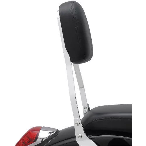 Cobra Square Standard 17" Chrome Sissy Bar Passenger Backrest (02-5161)