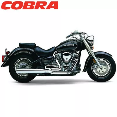 Cobra Yamaha 1600/1700 Roadstar 99-07 Powerpro HP 2 into 1 Billet Tip Full Exhaust System