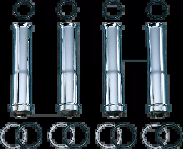 Colony Chrome 4 Pack Lower Pushrod Tube Kit 84-99 Harley Davidson Touring Dyna