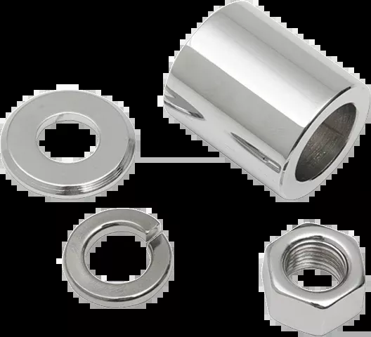 Colony Chrome Front Axle Spacer Kit for 84-99 Harley Touring Softail FLHT FXST