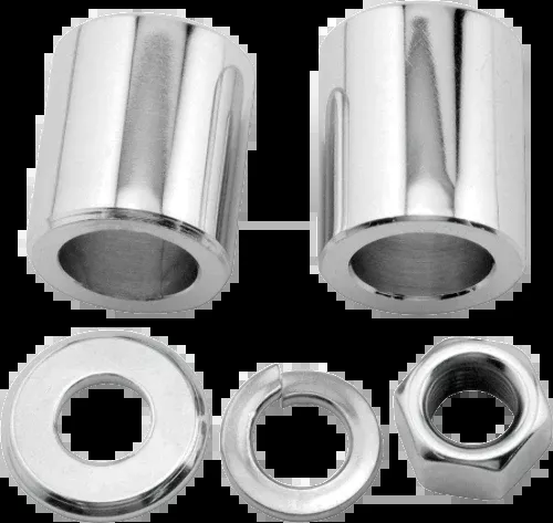 Colony Chrome Motorcycle Front Axle Spacer Nut Kit 97-99 Harley Softail Dyna