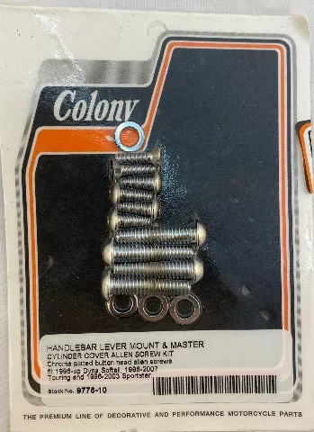 Colony Motorcycle Handlebar Switch Housing Screw Kit 1996-2017 Harley FX FL XL