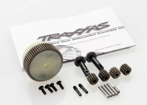 Complete Planetary Gear Differential w/ Steel Ring Gear (fits Bandit, Stampede, Rustler)