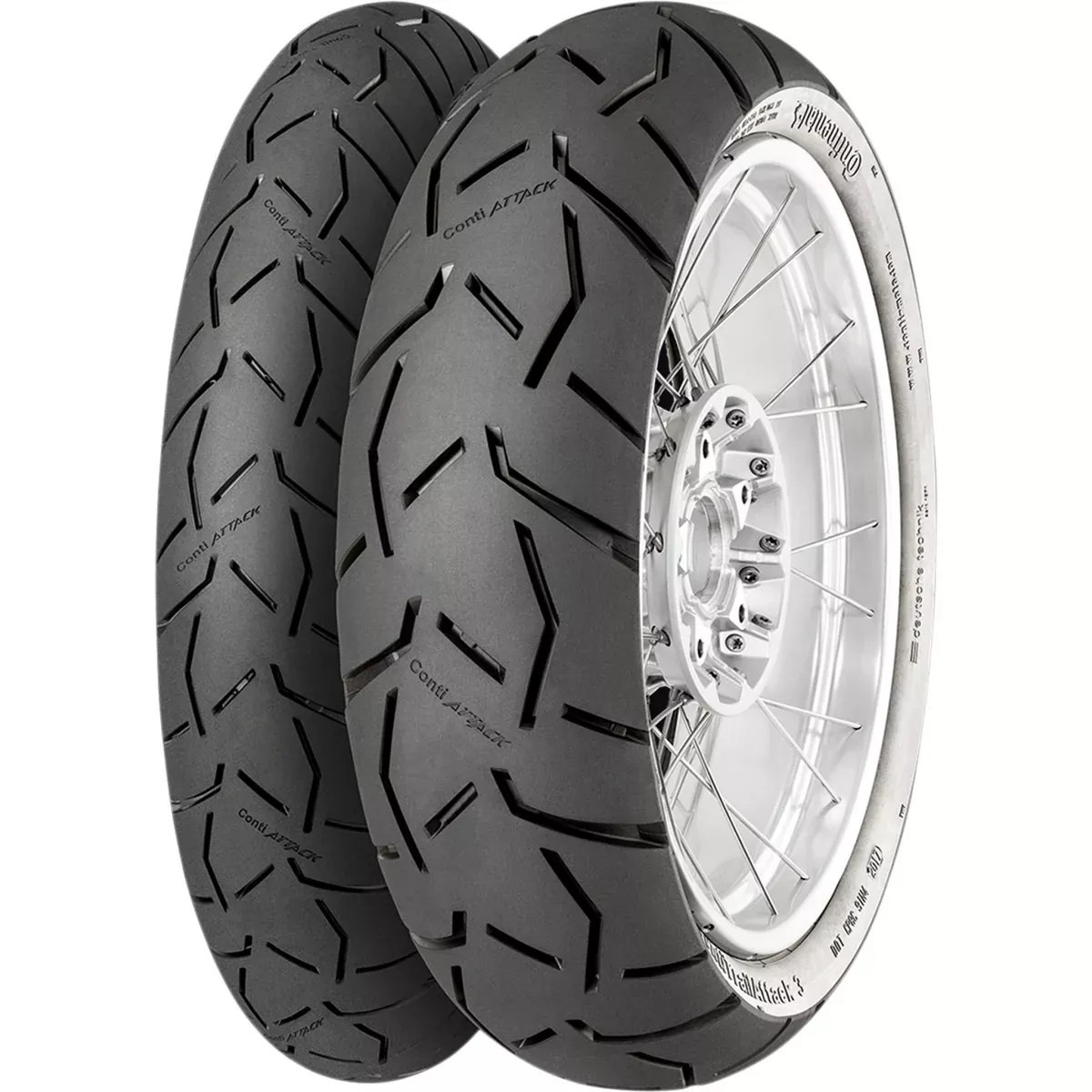 CONTINENTAL 0316-0355 02445370000 ContiTrailAttack 3 Tire Tire – ContiTrailAttack 3 – Front – 120/70ZR17 – (58W)