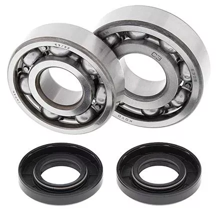 CRANKSHAFT BEARING & SEAL KIT, ALLBALLS 24-1007 KX125 85-87
