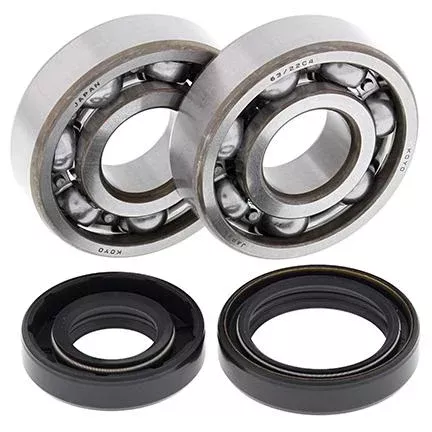 CRANKSHAFT BEARING & SEAL KIT, ALLBALLS 24-1008 KX125 88-05
