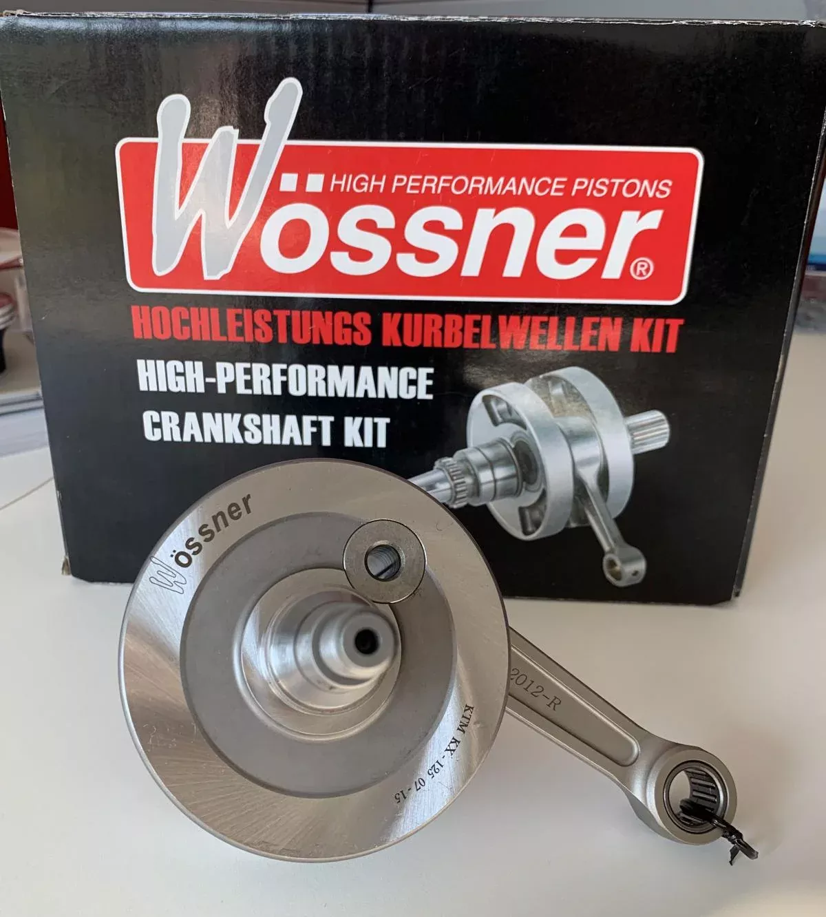 CRANKSHAFT KTM SX125 16-20, WOSSNER CS2070-1, 50430018000