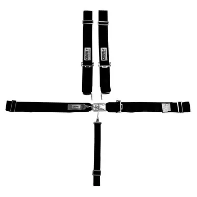 Crow 5-Pt Harness Small Latch Black Pull Down LS Only 20054