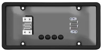 Cruiser Accessories 62520 Tuf Combo License Plate Shield/Cover, Black/Smoke
