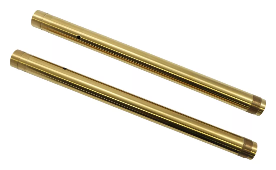 Custom Cycle Engineering Gold TNC 43mm Fork Tubes For Harley 2009-2021