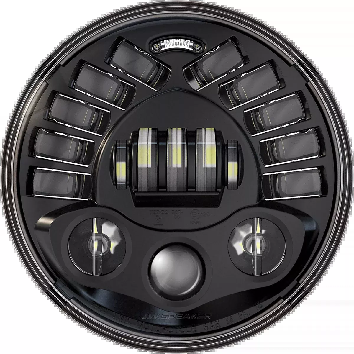 Custom Dynamics 7″ Adaptive Headlamp – Black – PB-7A-IND-B