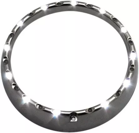 Custom Dynamics 7" LED Halo Headlight Trim Ring w/ Built-In Turn Signals for '96-05 FLHT/FLHX -Black