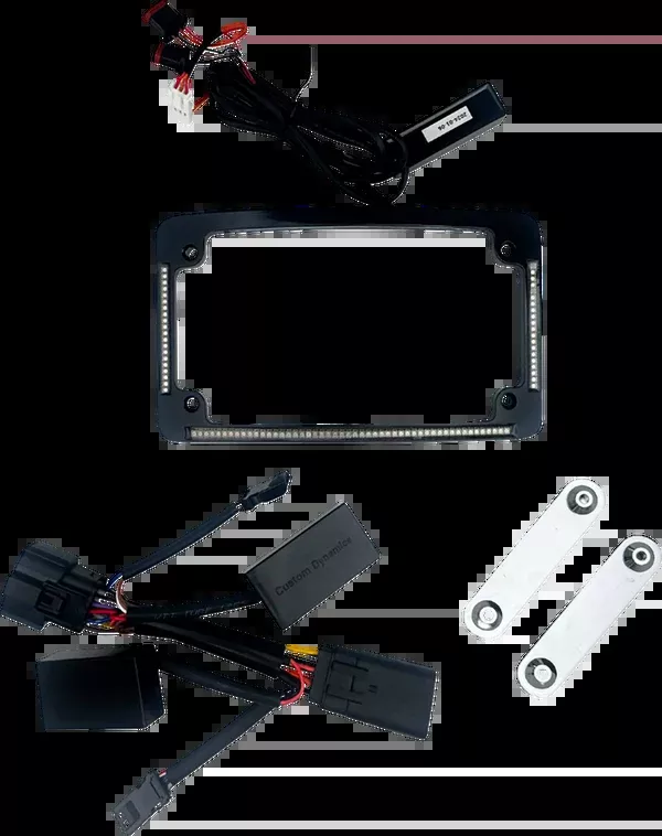 Custom Dynamics All-In-One Auxiliary LED License Plate Frame