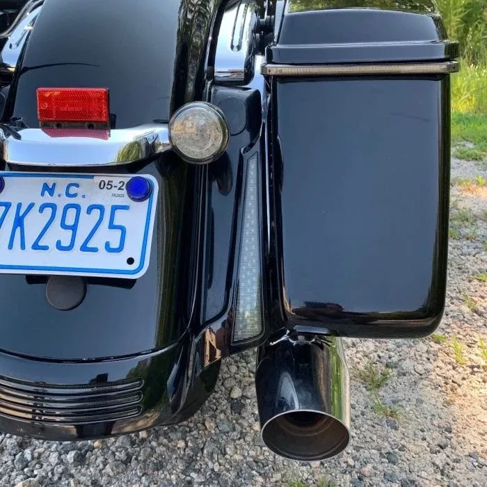 Custom Dynamics Black Smoke Lens Fender Fillerz Fascia Panel Harley FL 14-Up