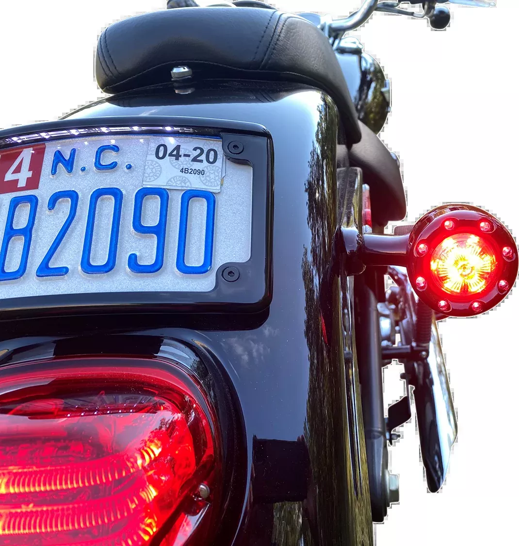 Custom Dynamics Bullet Turn Signal 1156 - Black - Red Lens - PB-BR-RR 56-BR