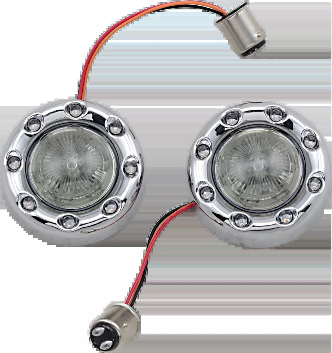Custom Dynamics Bullet Turn Signal 1157 – Chrome – Smoke Lens – PB-BR-RR-57-CS