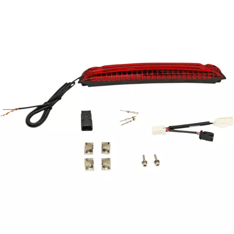 Custom Dynamics CD-LR-03-R Luggage Rack Red LED Light Bar 97-13 Harley Touring