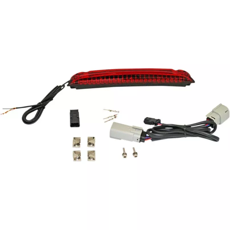 Custom Dynamics CD-LR-04-R Luggage Rack Red LED Light Bar 09-19 Harley Touring