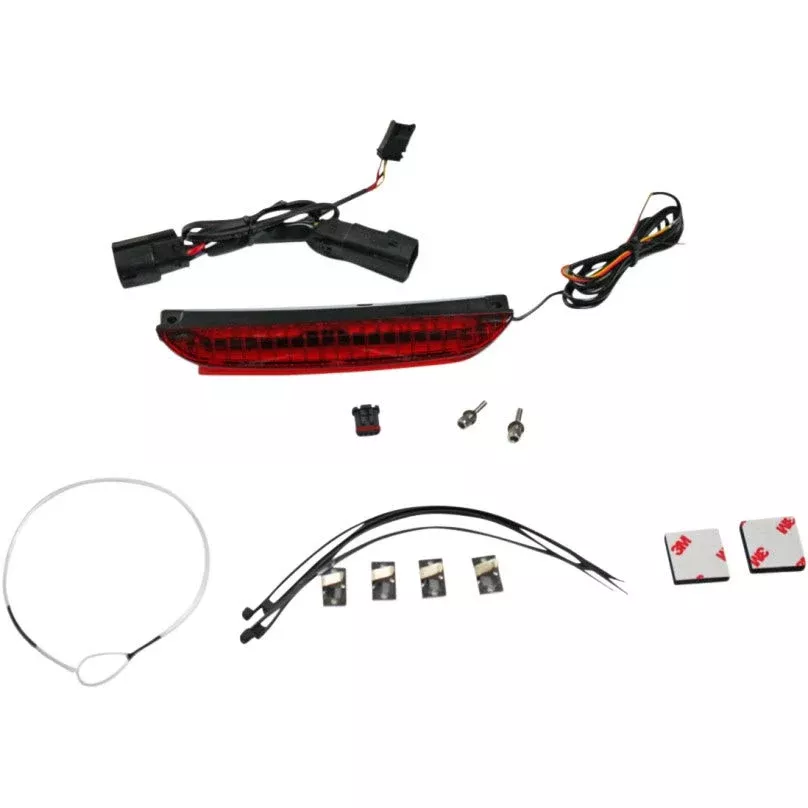 Custom Dynamics CD-LR-05-R Luggage Rack Red LED Light Bar 14-19 Harley Touring