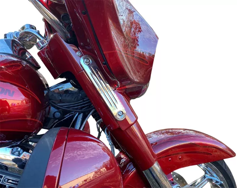 Custom Dynamics Chrome ProBEAM Dynamic Strips V2 Front Turn Signals Harley Touring 96-Up