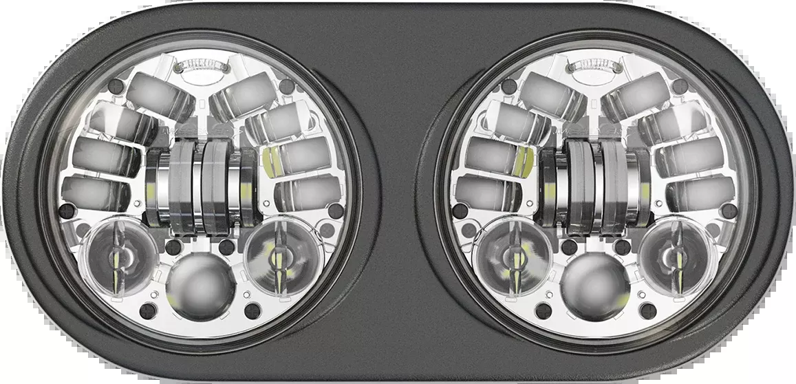 Custom Dynamics Chrome ProBEAM LED Dual Headlight 1998-2013 Harley Touring