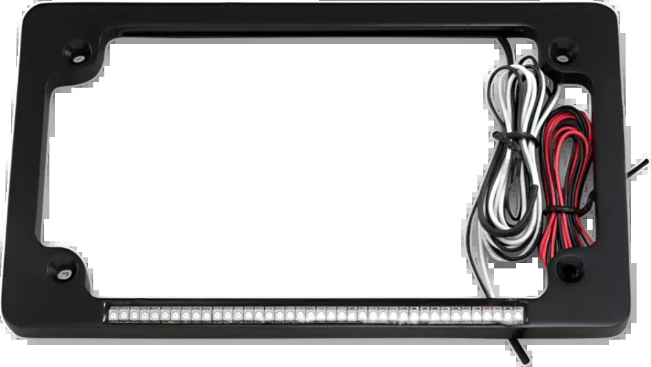 Custom Dynamics Dual License Plate Frame – Black – TF02-B